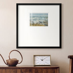 BEACHCOMBING Premium Framed Print Double Matboard