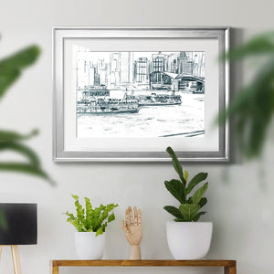 Ferryboats I - Modern Framed Art Print