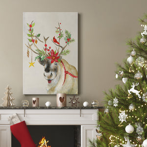 Playful Reindeer II - Gallery Wrapped Canvas