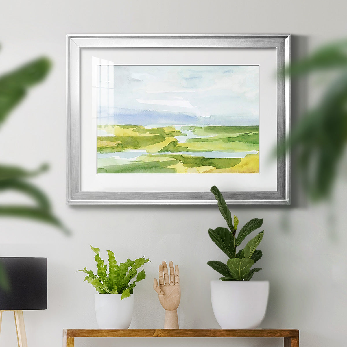 Watery Lowlands III Premium Framed Print - Ready to Hang