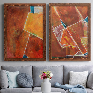 Primary Connection I - Barnwood Framed Canvas Set