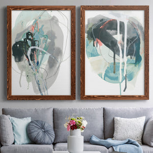 Stone Aperture I - Barnwood Framed Canvas Set