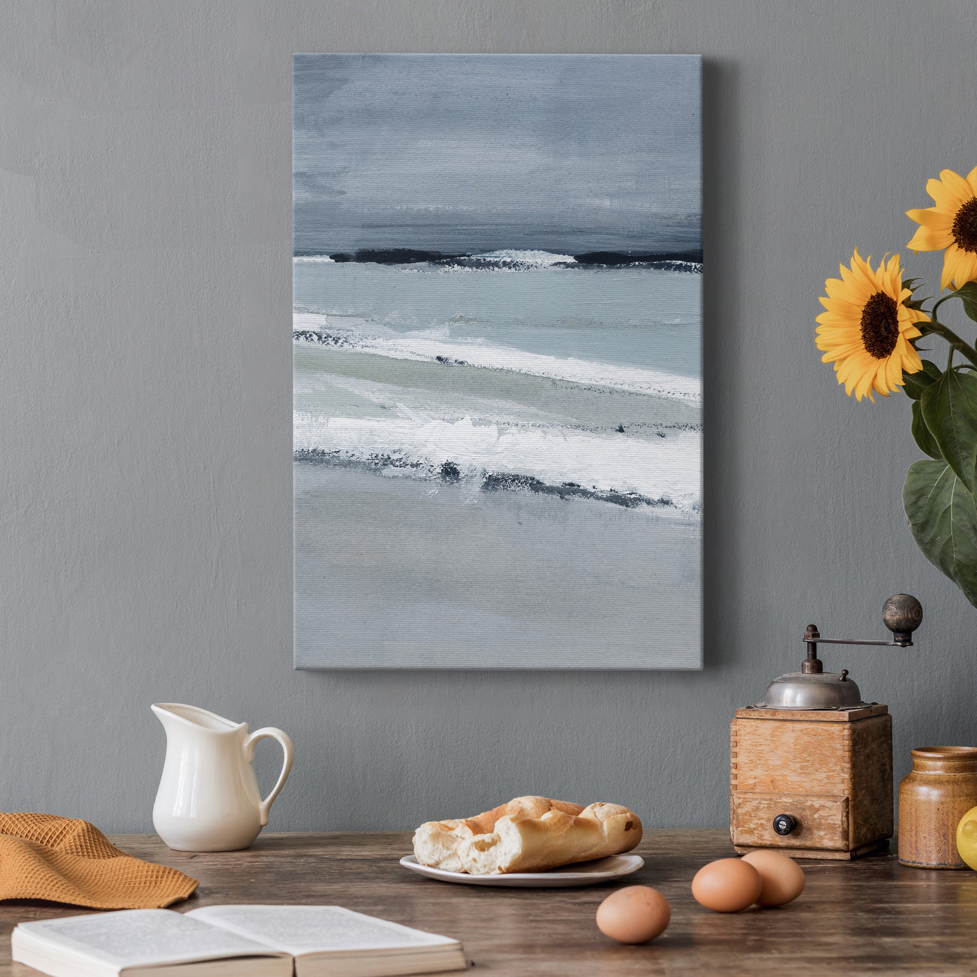 Sea Lines II Premium Gallery Wrapped Canvas - Ready to Hang