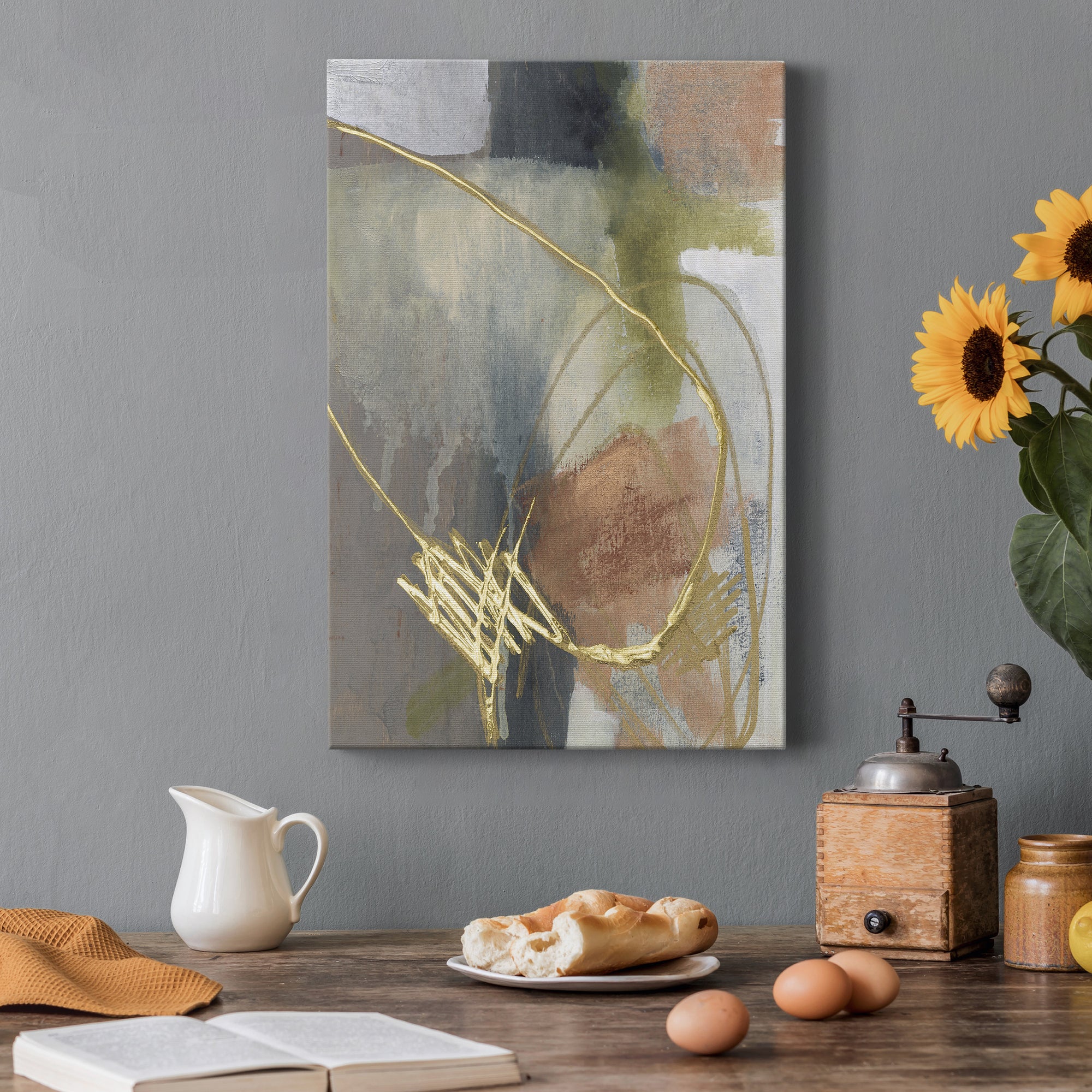 Burnished Loops II Premium Gallery Wrapped Canvas - Ready to Hang