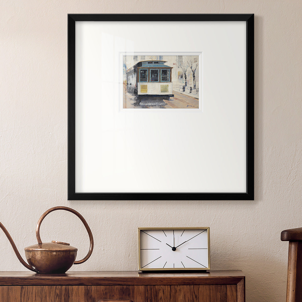 Cable Town Premium Framed Print Double Matboard