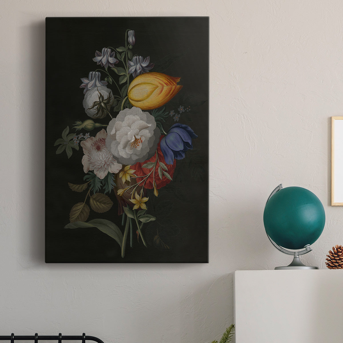 Dramatic Bouquet III Premium Gallery Wrapped Canvas - Ready to Hang