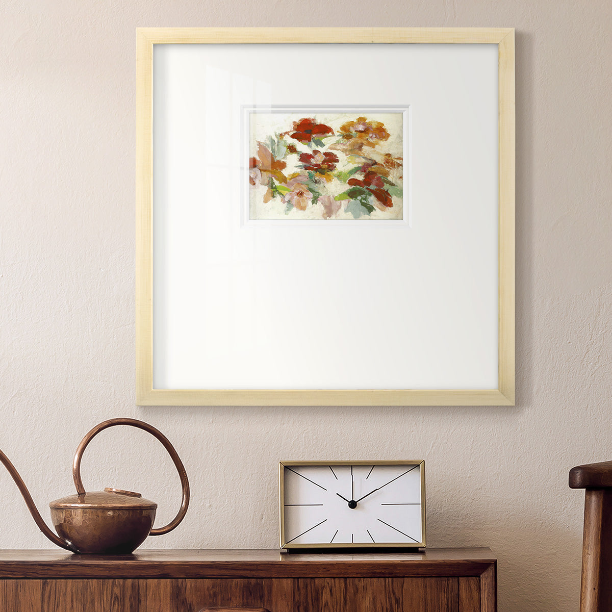 Floral Impressions V1- Premium Framed Print Double Matboard