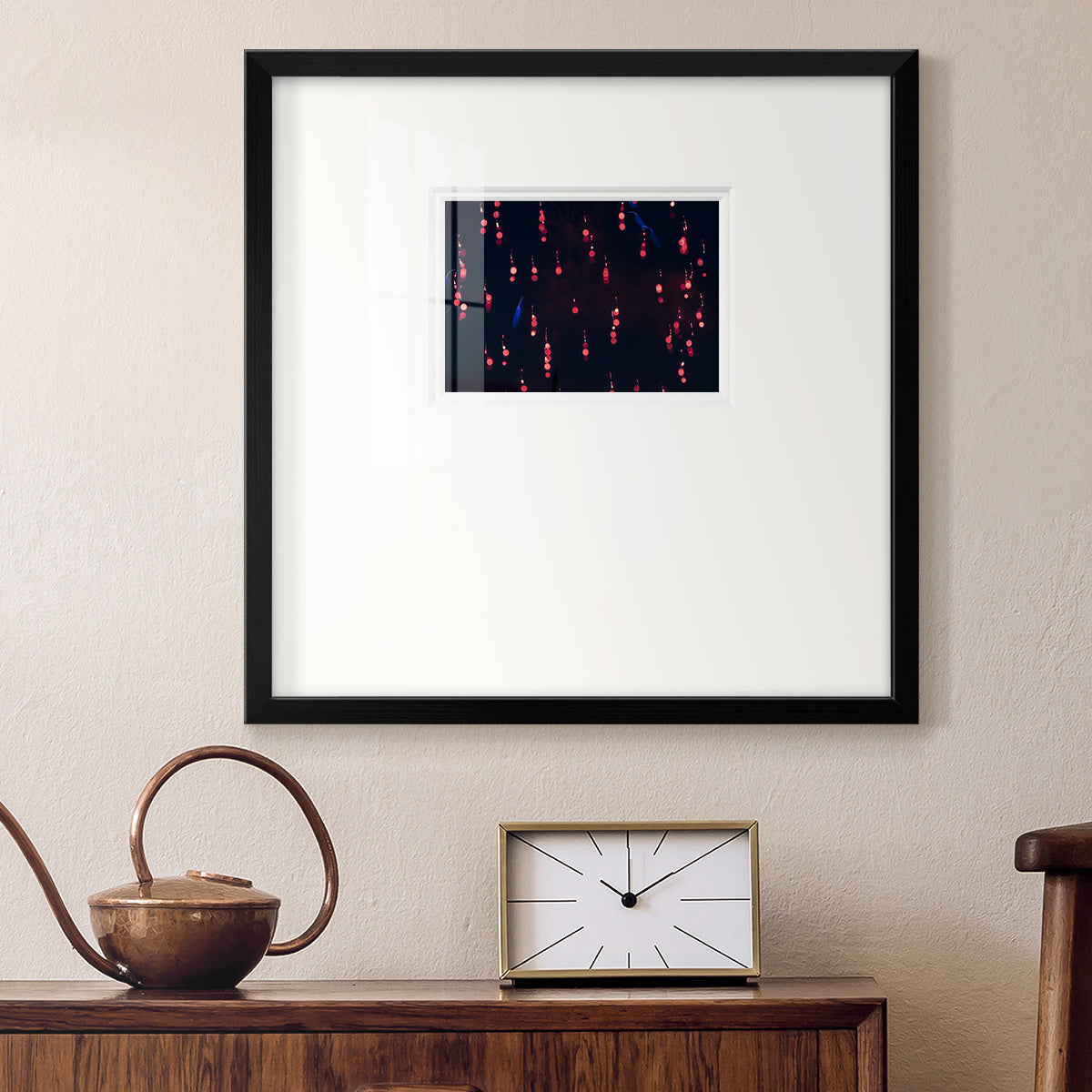 Crimson Constellation- Premium Framed Print Double Matboard