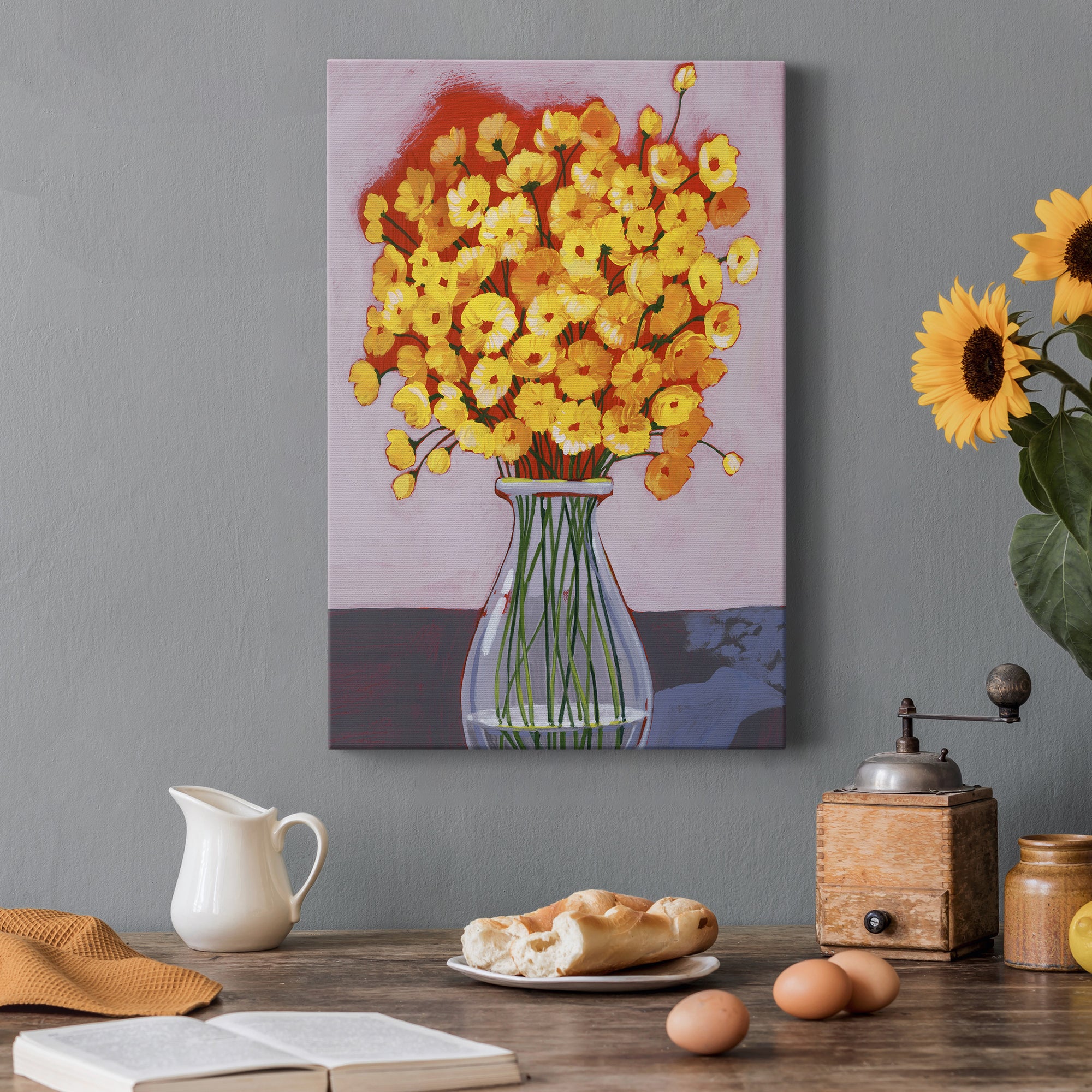 Daisy Bouquet II Premium Gallery Wrapped Canvas - Ready to Hang