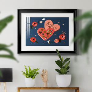 Happy Galentine I - Modern Framed Art Print