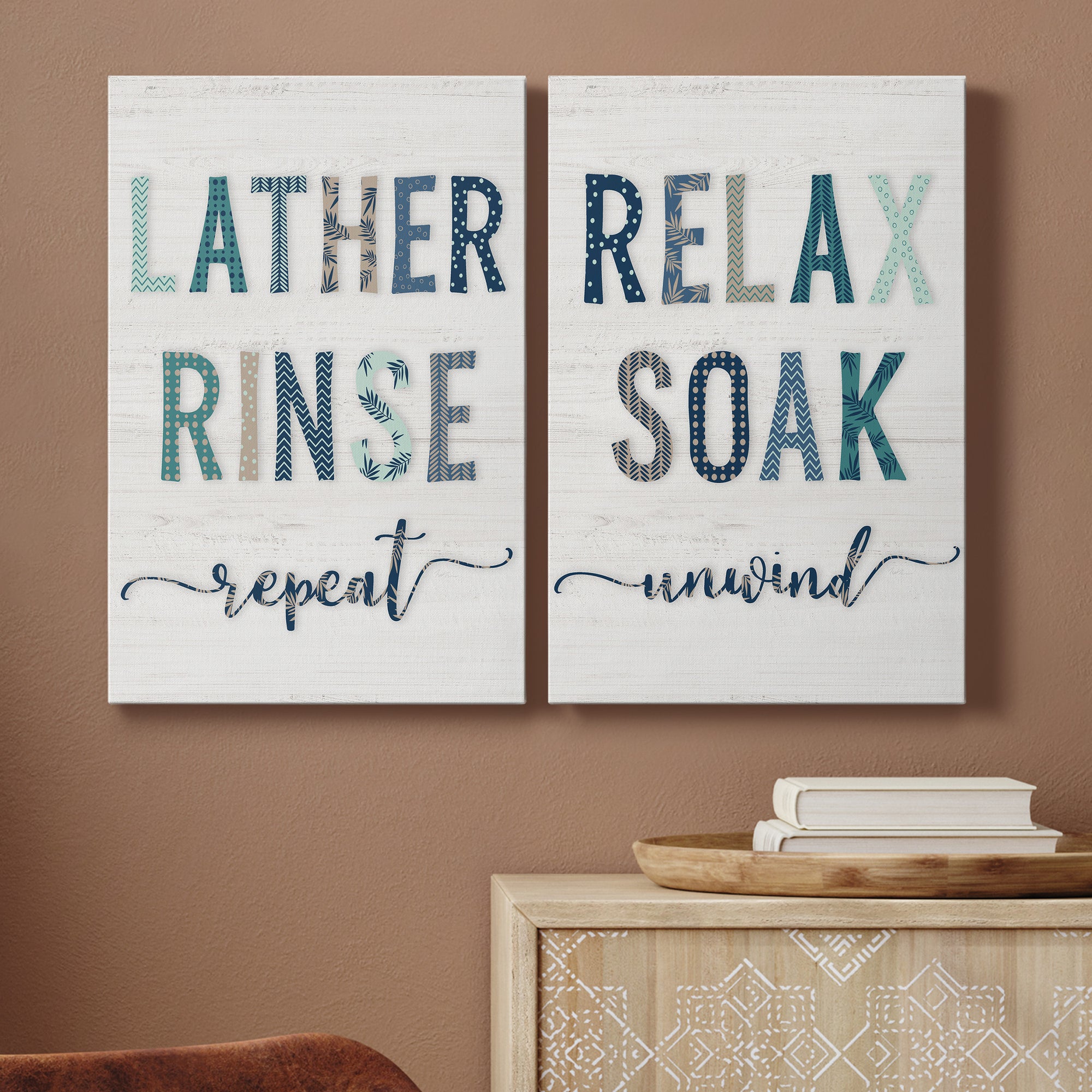 Lather Rinse Repeat Premium Gallery Wrapped Canvas - Ready to Hang