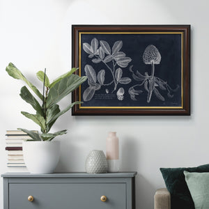 Foliage on Navy II Premium Framed Canvas- Ready to Hang