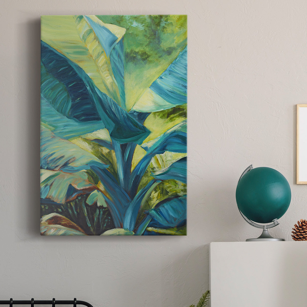Green Banana Duo I Premium Gallery Wrapped Canvas - Ready to Hang
