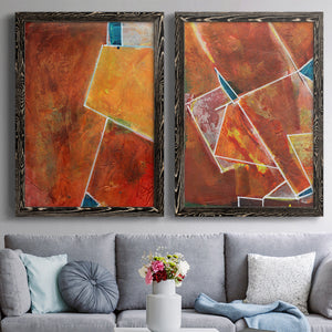 Primary Connection I - Barnwood Framed Canvas Set