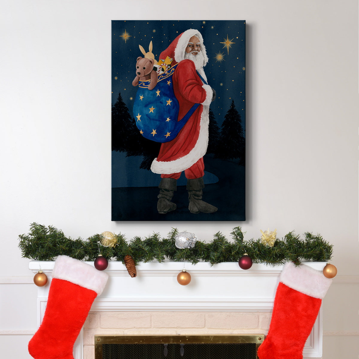 Celestial Christmas Collection B - Gallery Wrapped Canvas