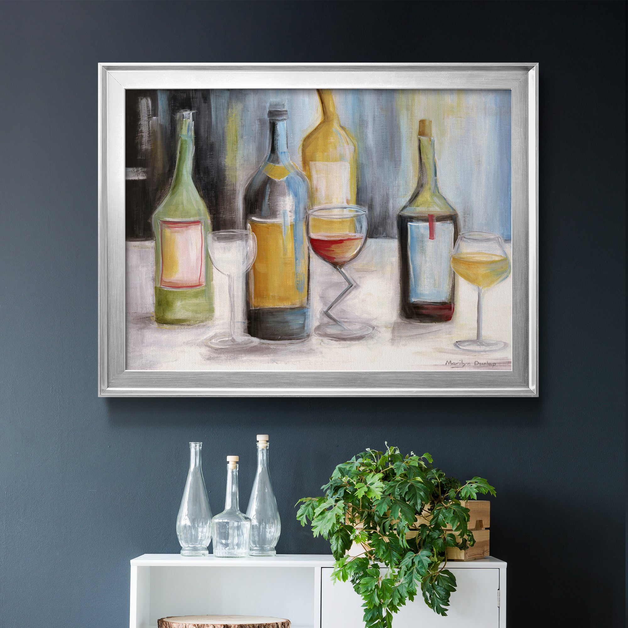 Wine Tasting Premium Classic Framed Canvas - Ready to Hang