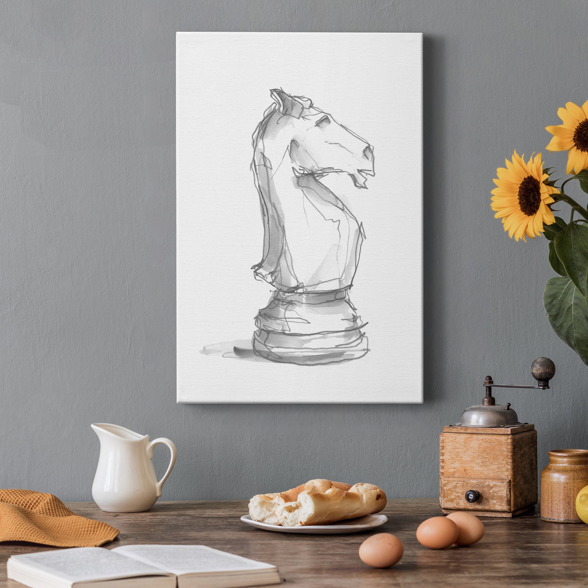 Chess Piece Study I - Canvas Art Print