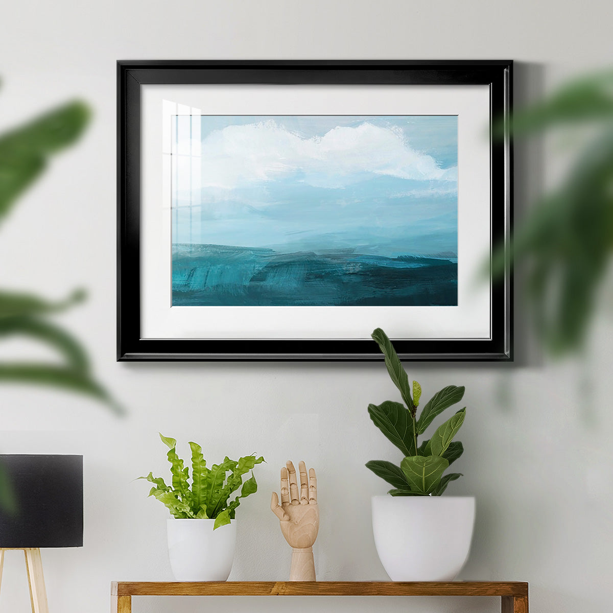 Azure Rising II Premium Framed Print - Ready to Hang