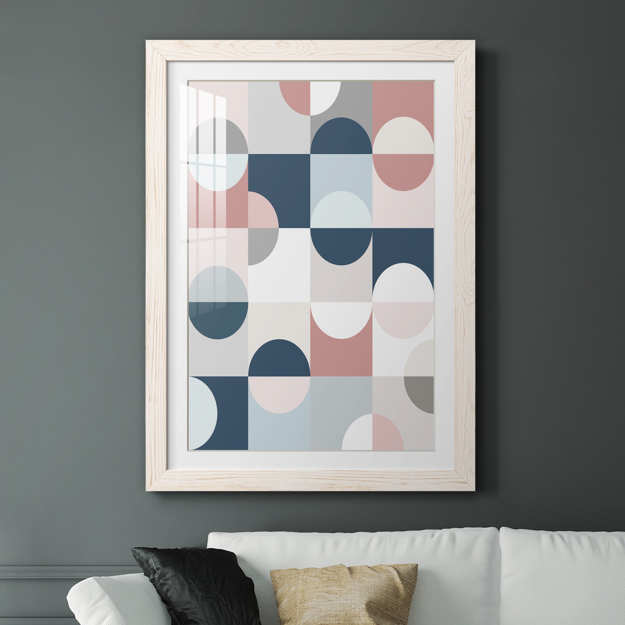 Modern Reflection - Barnwood Framed Art Print