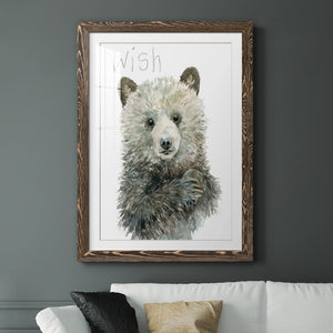 Forest Fur Baby Bear - Premium Framed Print - Distressed Barnwood Frame - Ready to Hang