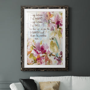 He Watches Me - Barnwood Framed Art Print