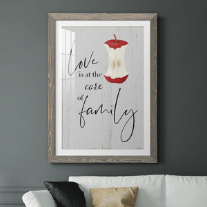 Core of Family - Premium Framed Print - Distressed Barnwood Frame - Ready to Hang