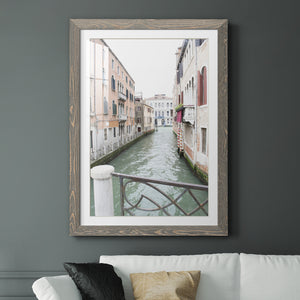 Venice Canal I - Premium Framed Print - Distressed Barnwood Frame - Ready to Hang