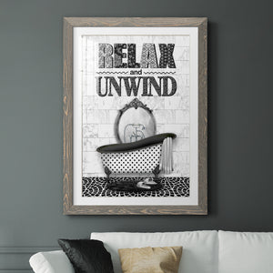 Relax and Unwind - Barnwood Framed Art Print