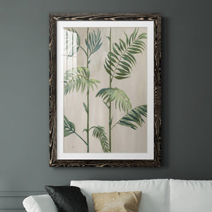 Modern Fronds I - Barnwood Framed Art Print