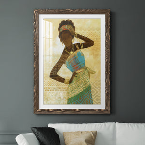 Tribal Vision II - Barnwood Framed Art Print