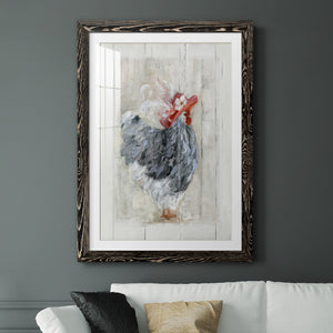 Sunday Best Hen - Barnwood Framed Art Print