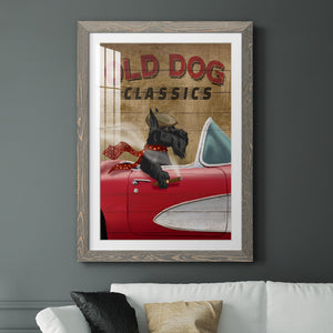 Old Dog Classics - Premium Framed Print - Distressed Barnwood Frame - Ready to Hang