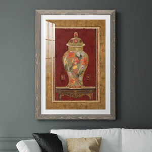 Romantic Urn II - Barnwood Framed Art Print