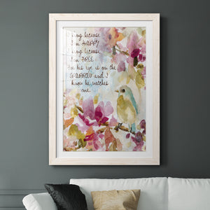 He Watches Me - Barnwood Framed Art Print