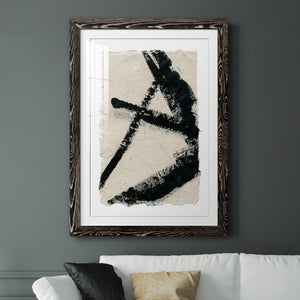 Lines Crossed I - Premium Framed Print - Distressed Barnwood Frame - Ready to Hang