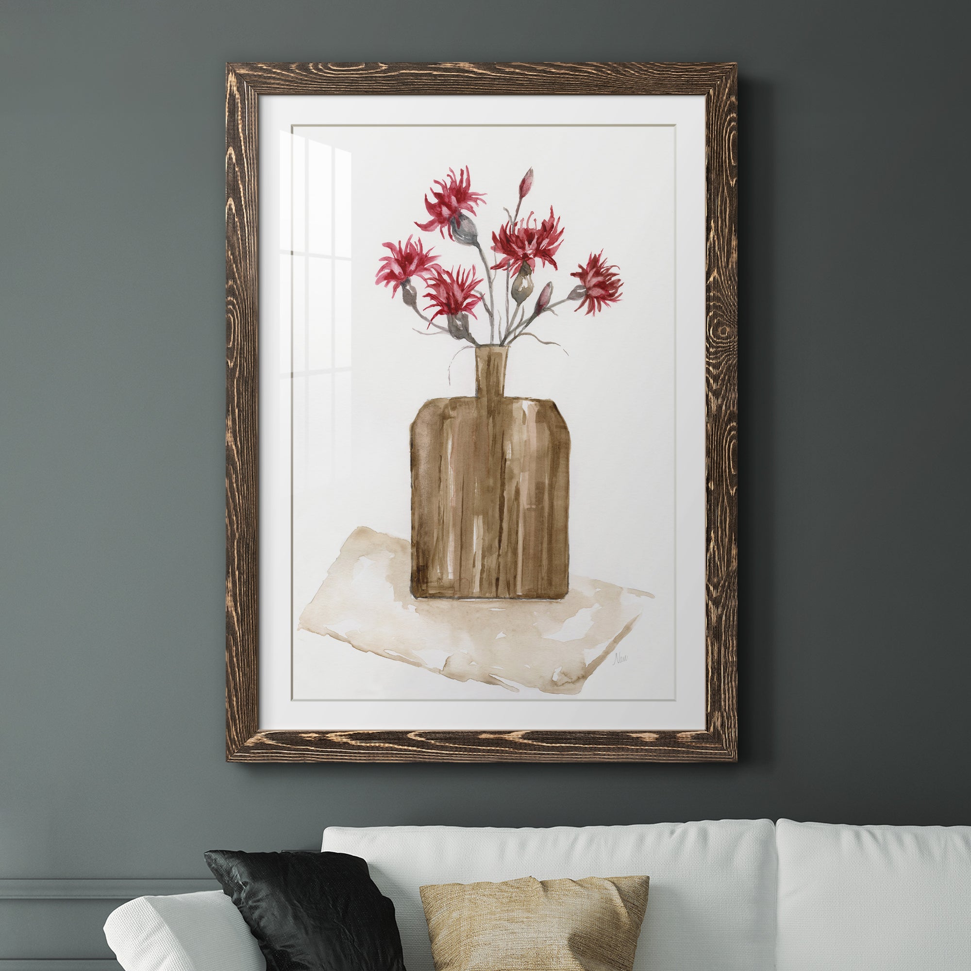 Simply Country I - Barnwood Framed Art Print