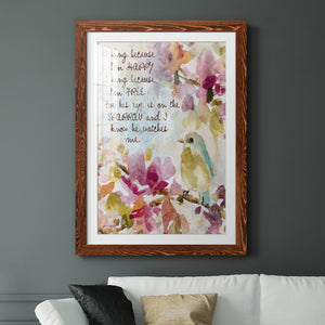He Watches Me - Barnwood Framed Art Print