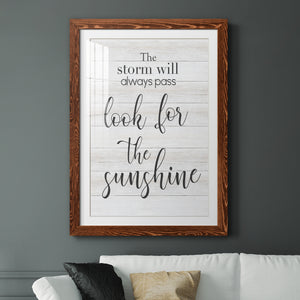 Look for the Sunshine - Premium Framed Print - Distressed Barnwood Frame - Ready to Hang