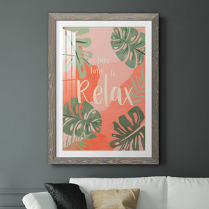 Take Time - Premium Framed Print - Distressed Barnwood Frame - Ready to Hang