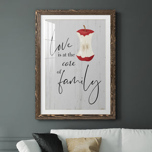 Core of Family - Premium Framed Print - Distressed Barnwood Frame - Ready to Hang