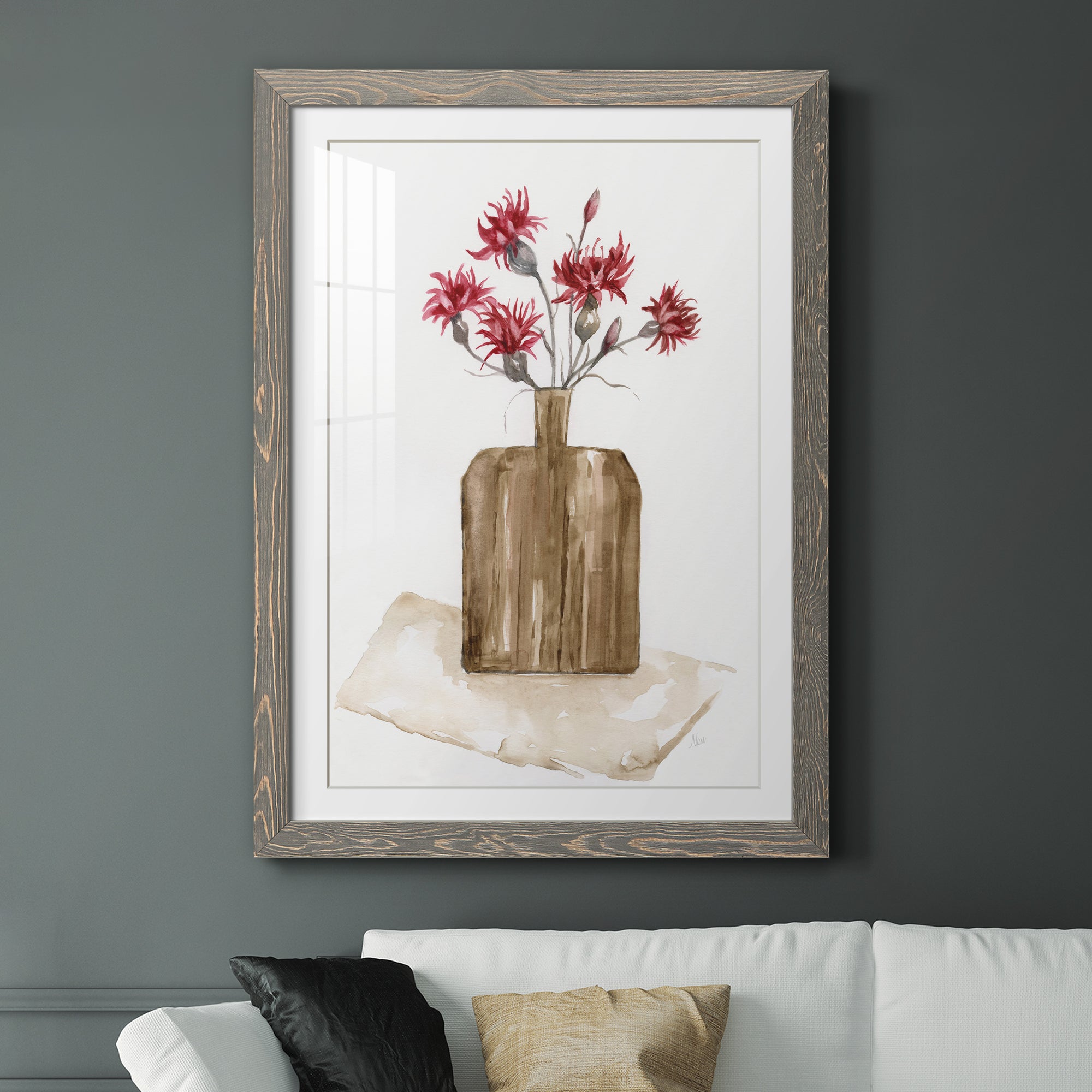 Simply Country I - Barnwood Framed Art Print