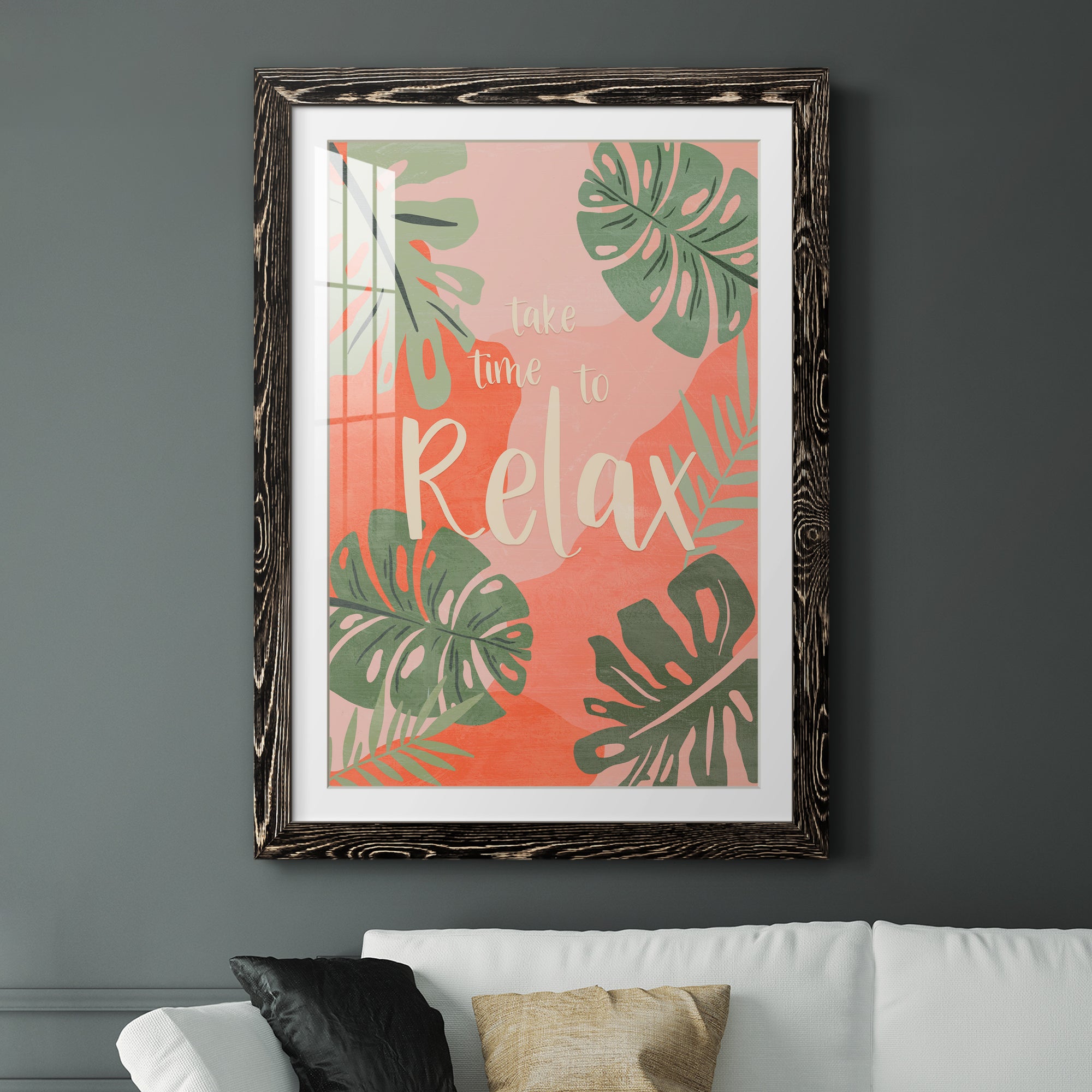 Take Time - Premium Framed Print - Distressed Barnwood Frame - Ready to Hang