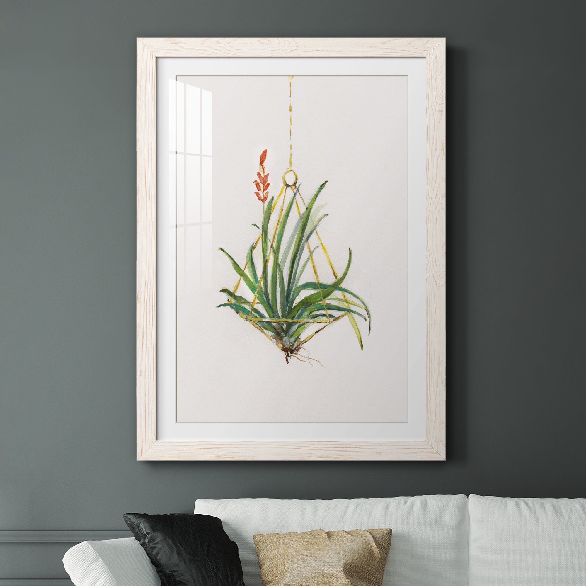 Gardenaire I - Barnwood Framed Art Print