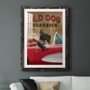 Old Dog Classics - Premium Framed Print - Distressed Barnwood Frame - Ready to Hang