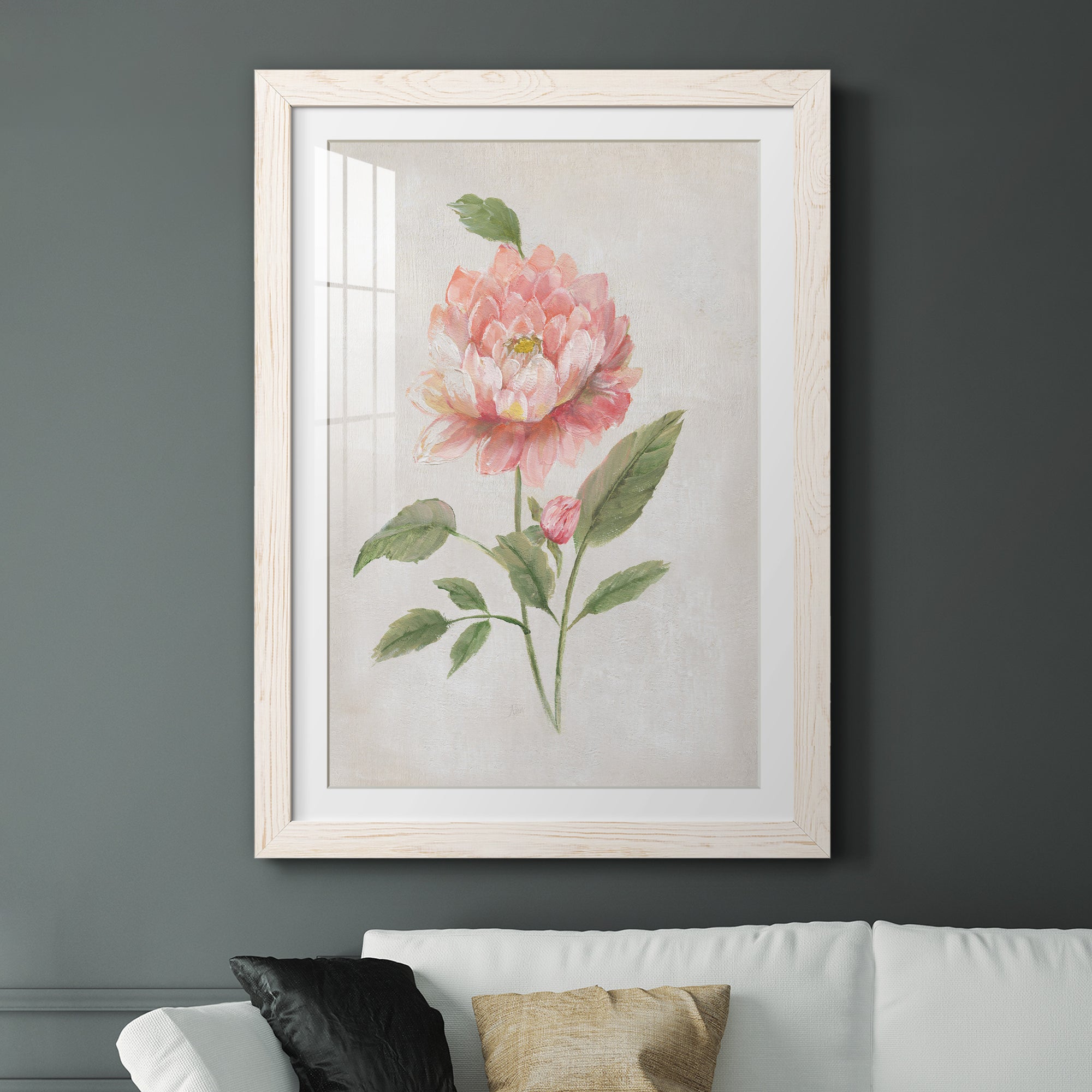 Grandiflora III - Barnwood Framed Art Print
