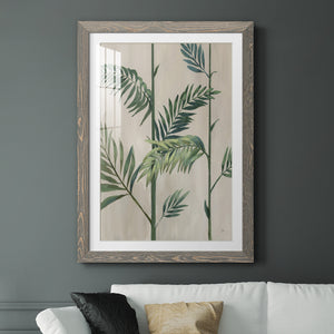 Modern Fronds II - Barnwood Framed Art Print