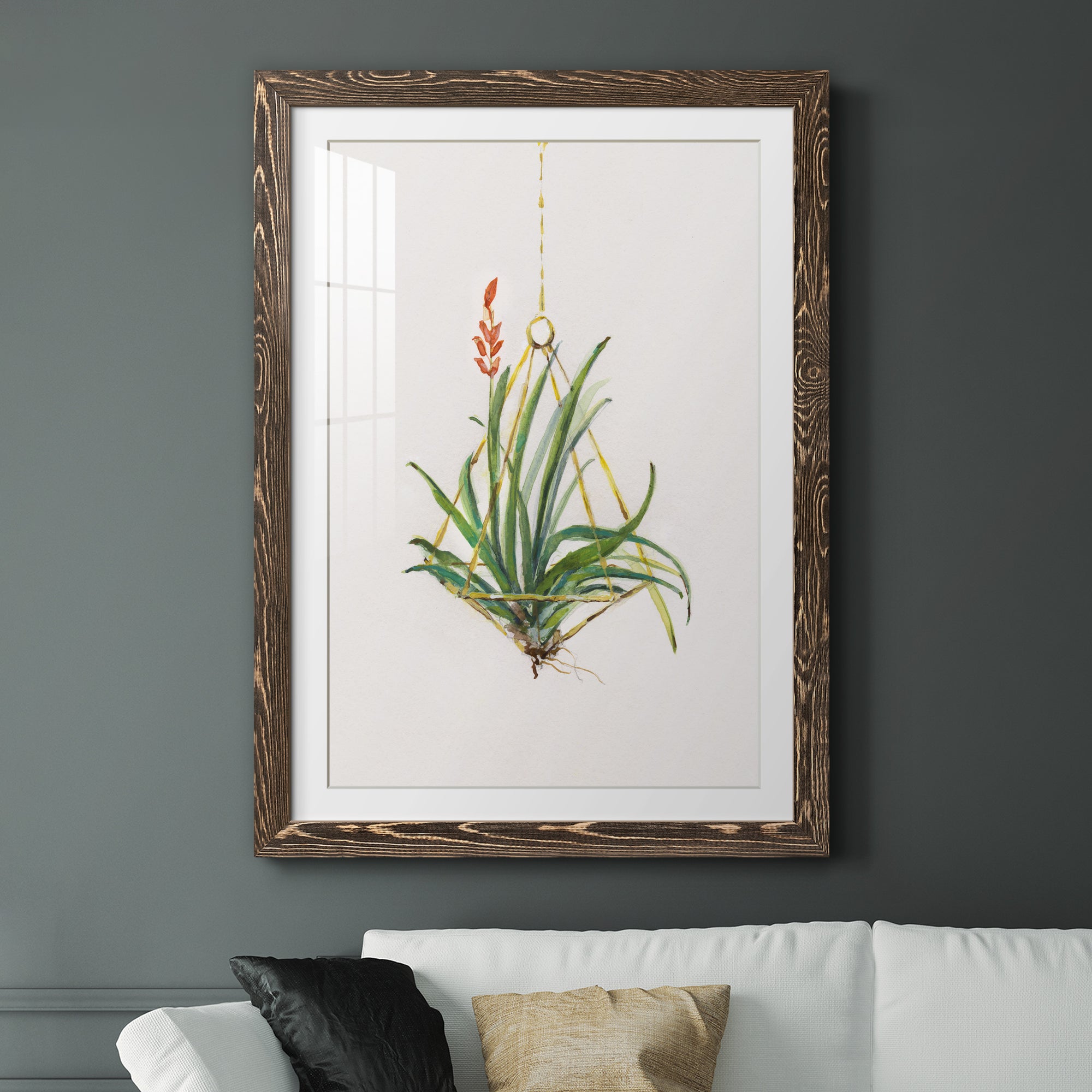 Gardenaire I - Barnwood Framed Art Print