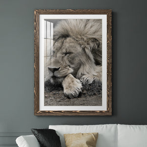 Sleepy Afternoon in Masai Mara - Barnwood Framed Art Print