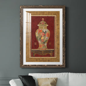 Romantic Urn II - Barnwood Framed Art Print