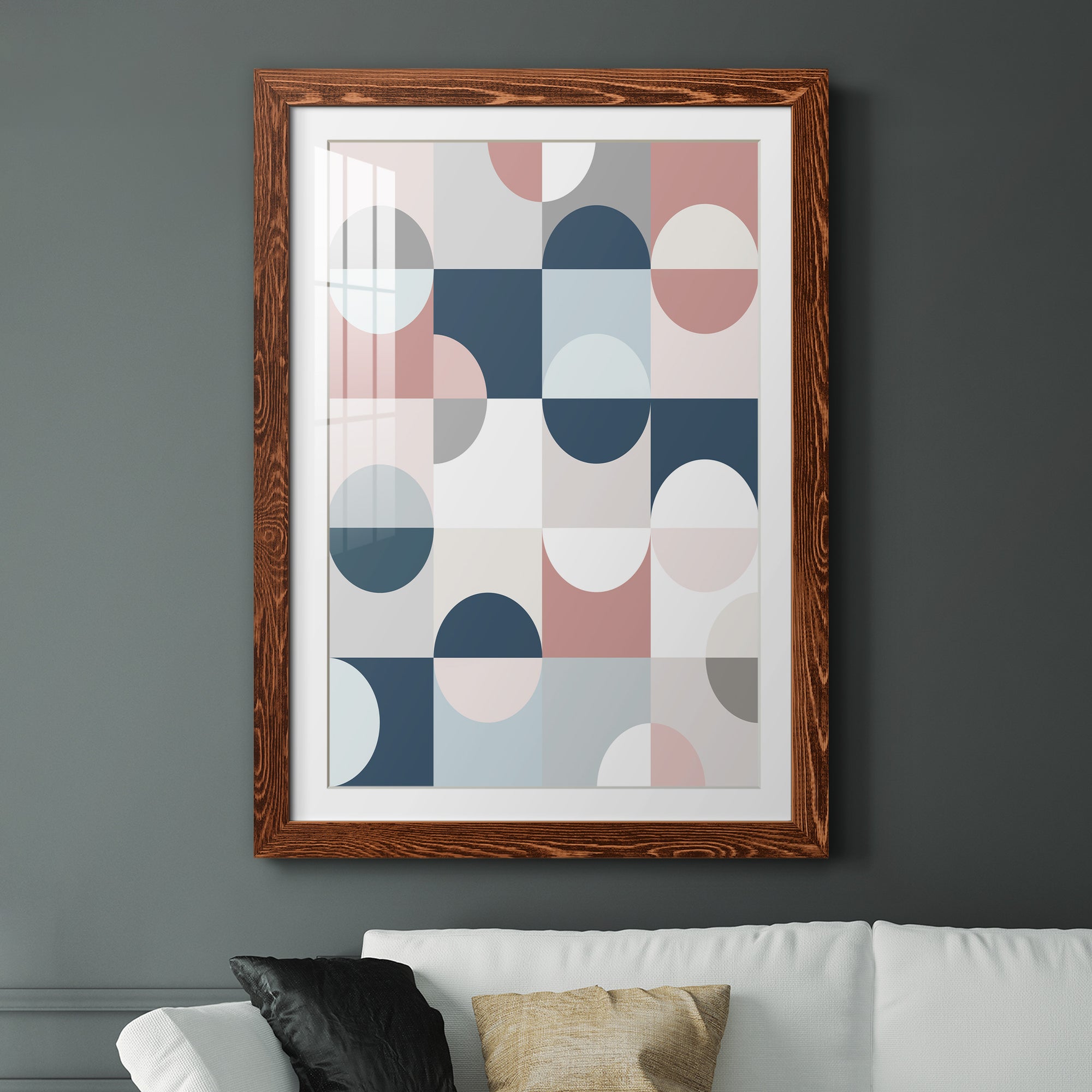 Modern Reflection - Barnwood Framed Art Print